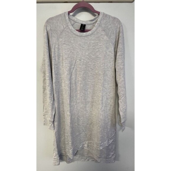Active Life Dress Gray Sweatshirt Shift Dress Long Sleeve XL - Picture 1 of 6